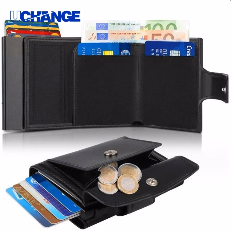 RFID Blocking Minimalist Leather Slim Wallet