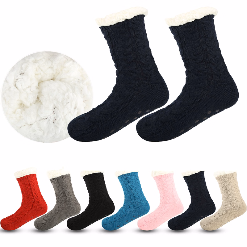 Winter Slipper Fuzzy Non-Slip Socks