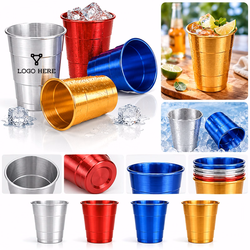 Durable Metal Party Drinking Tumbler
