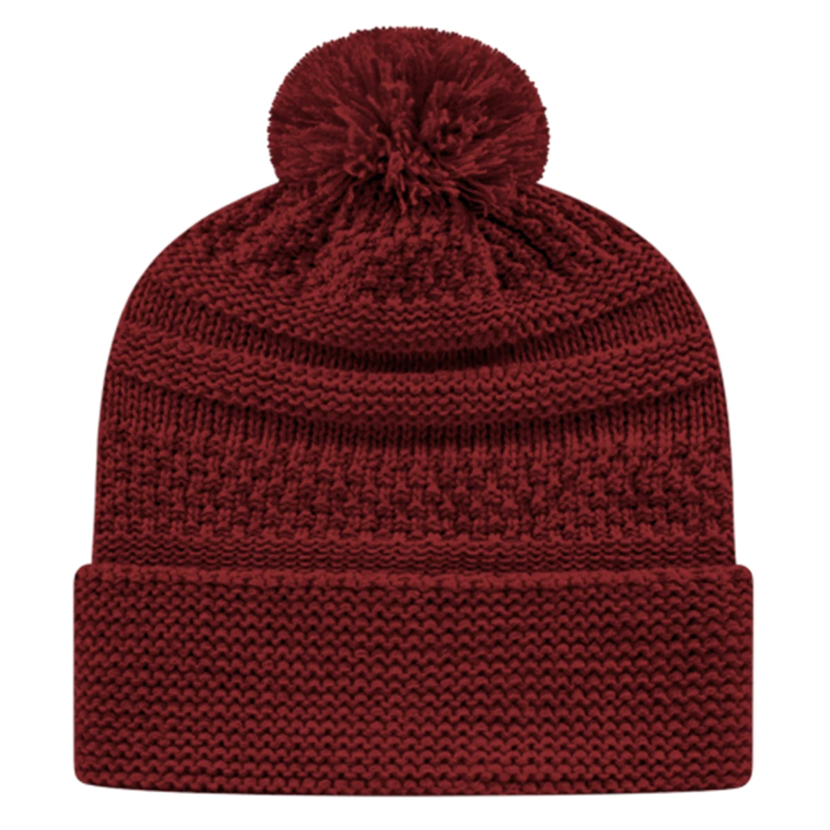 Cable Knit Cap with Cuff 1