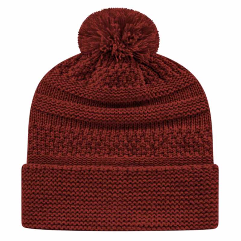 Cable Knit Cap with Cuff