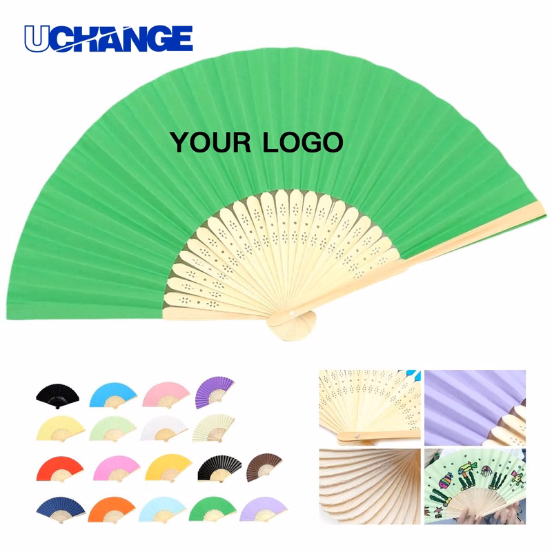 Bamboo Rib Folding Hand Fan