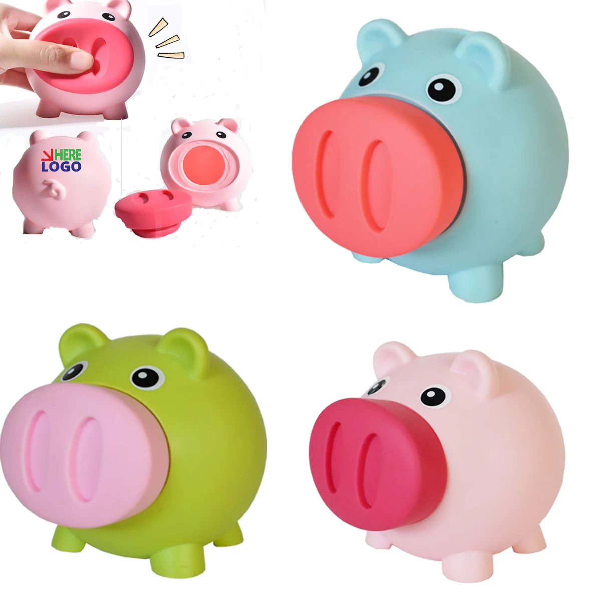 Squeaking Vinyl Coins Piggy Bank 1