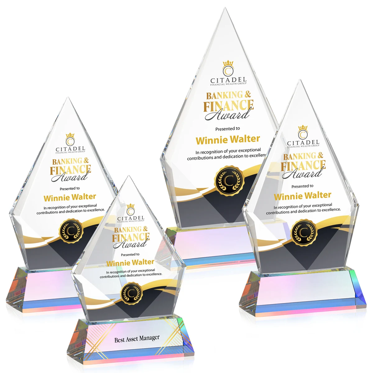 Shelton VividPrint™ Award on Newhaven Base - Prismatic 1