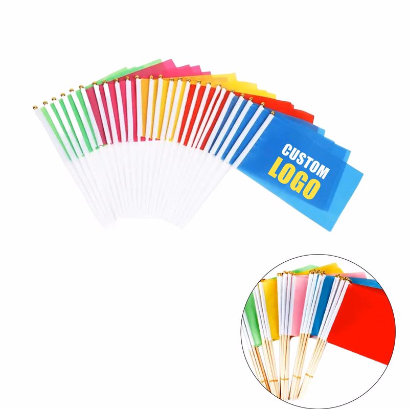 MOQ 50 pcs Hand Wave Flags