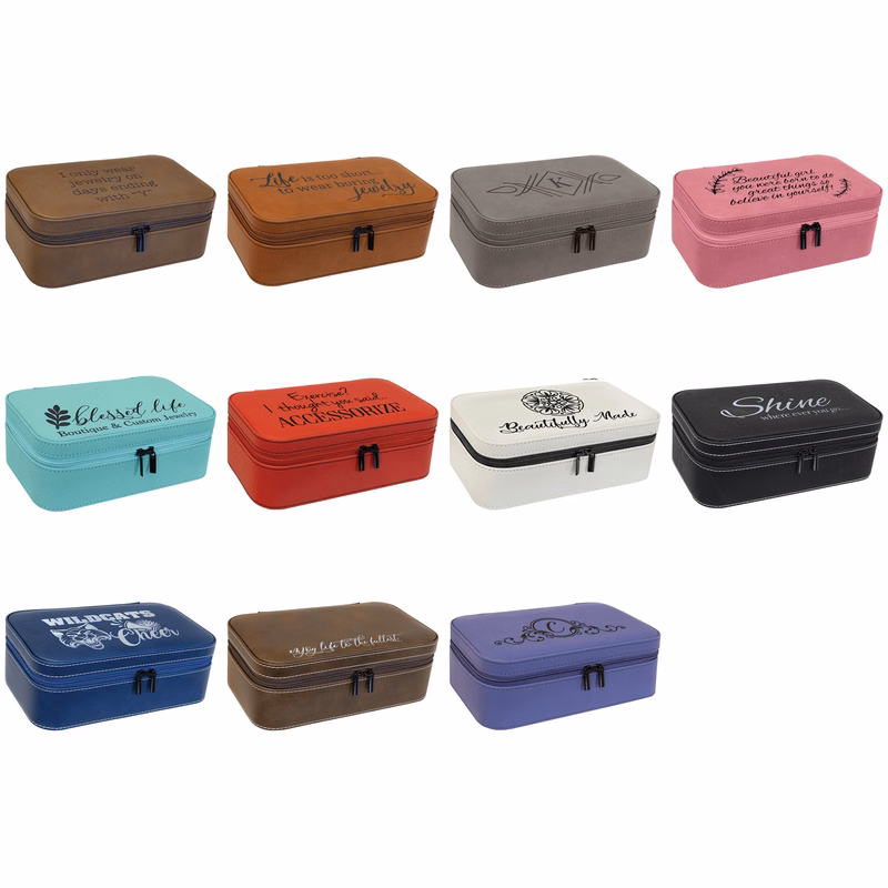 7 1/2" x 4 1/2" Leatherette Jewelry Box