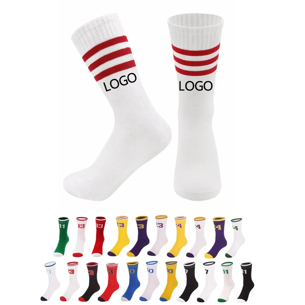 Athletic Sports Crew Socks For Child 1