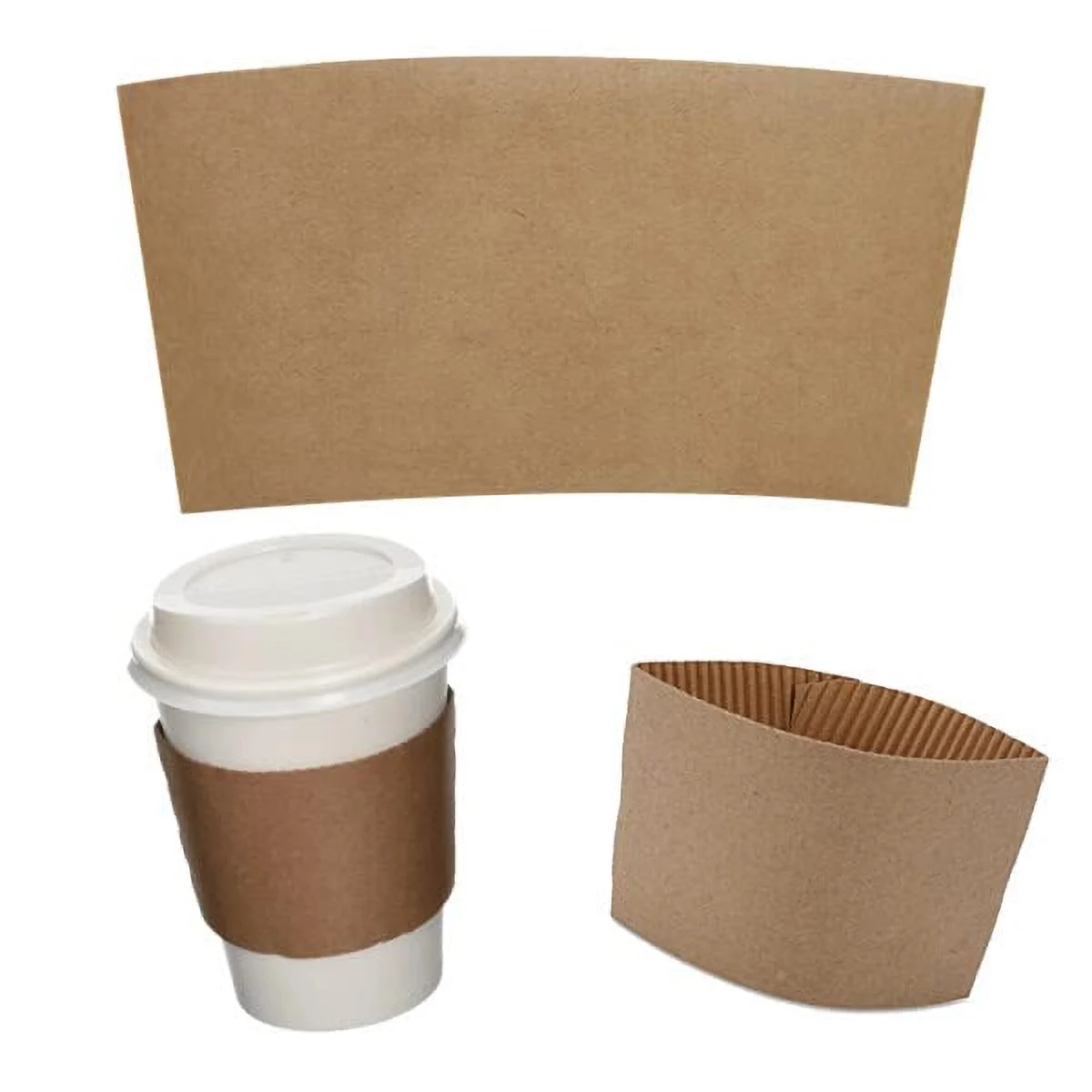 Corrugated Kraft Cup Coffee Sleeves 1