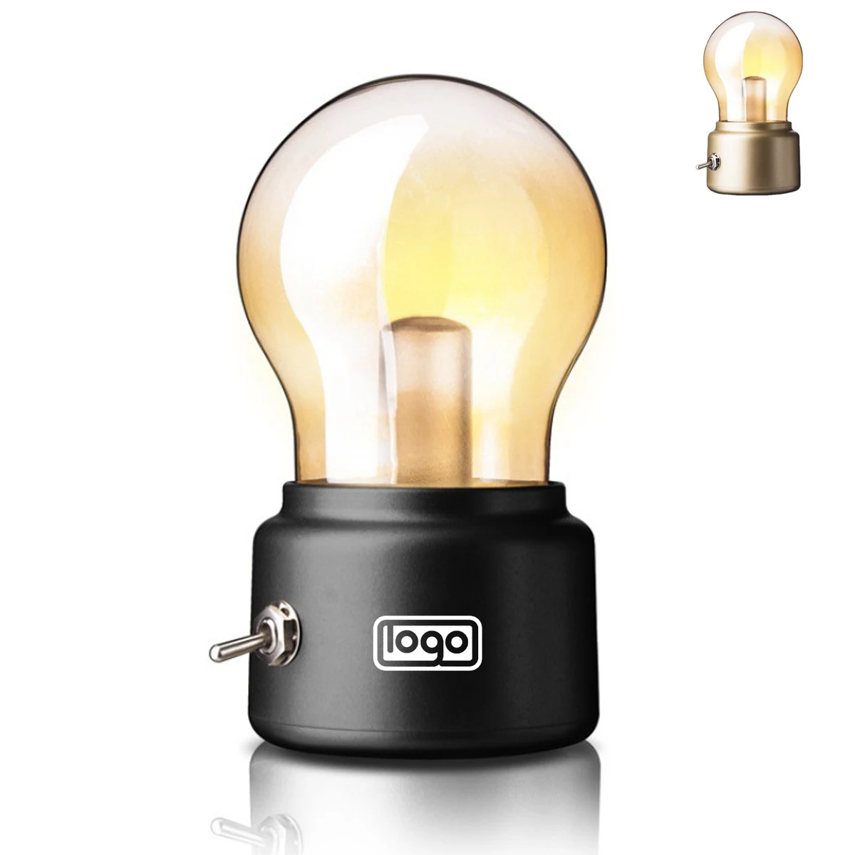 Portable Retro USB Rechargeable LED Bulb Night Light 1