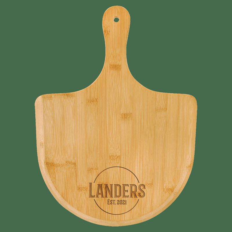15 1/2" x 11" Multi Brown Bamboo Pizza Board