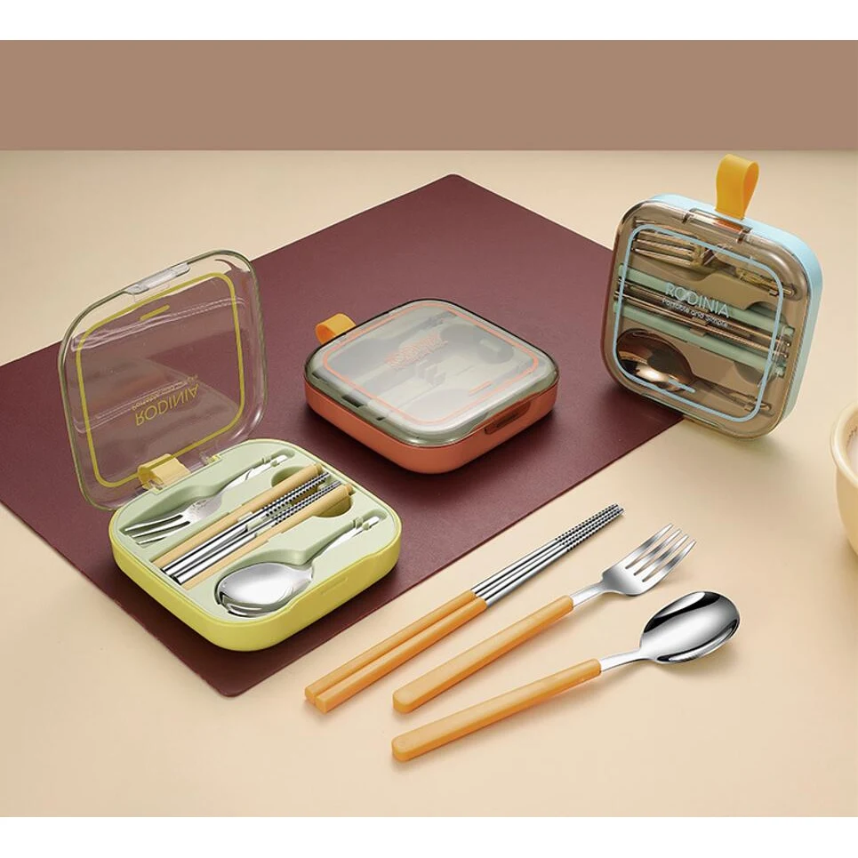 Stainless Steel Folding Pocket Cutlery Set 1