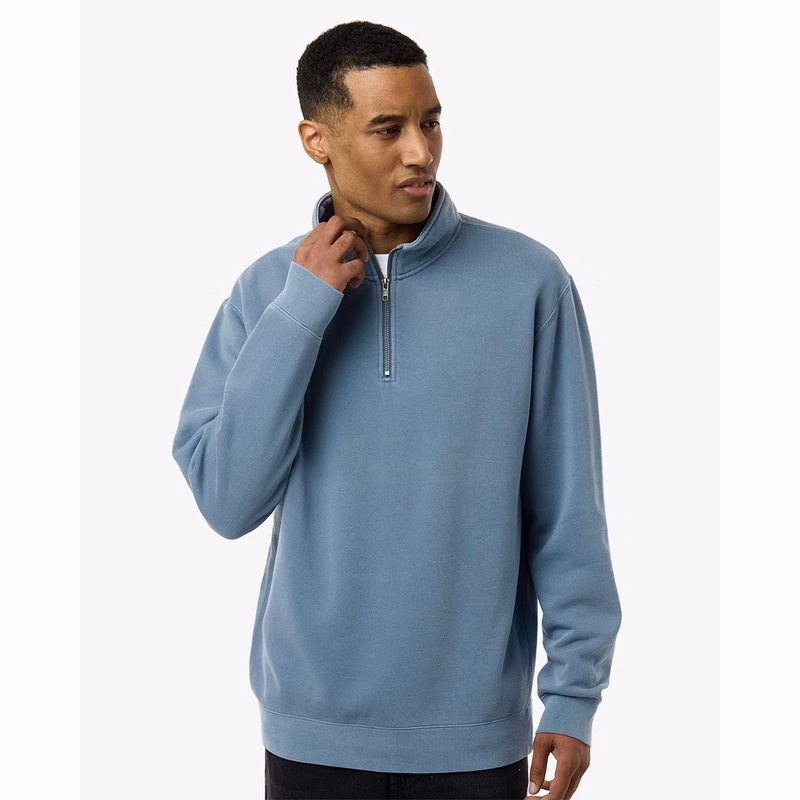 Unisex Pigment-Dyed Quarter-Zip Pullover - PRM4600QZ