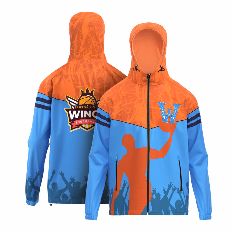 Custom Sublimated Performance Warm-Up Jacket With Hood