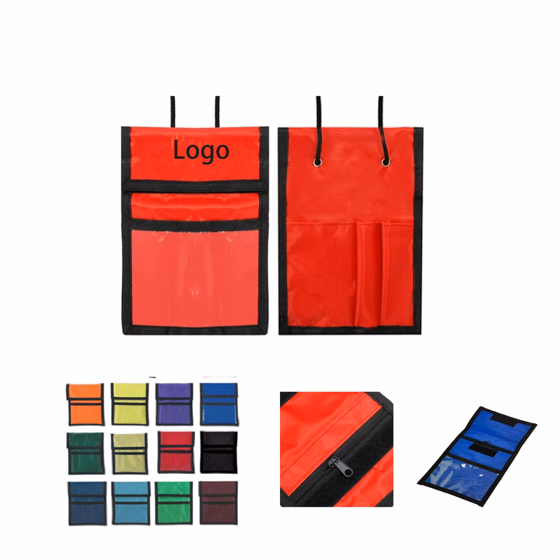 Clear Window Folding Pocket Neck Wallet