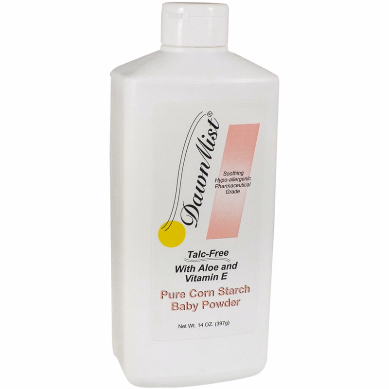Baby Powder - Cornstarch 14 oz Aloe