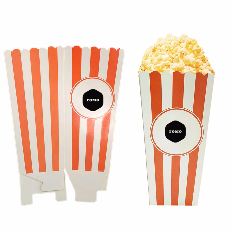 Movie Popcorn Box ?C Paper Snack Container for Parties