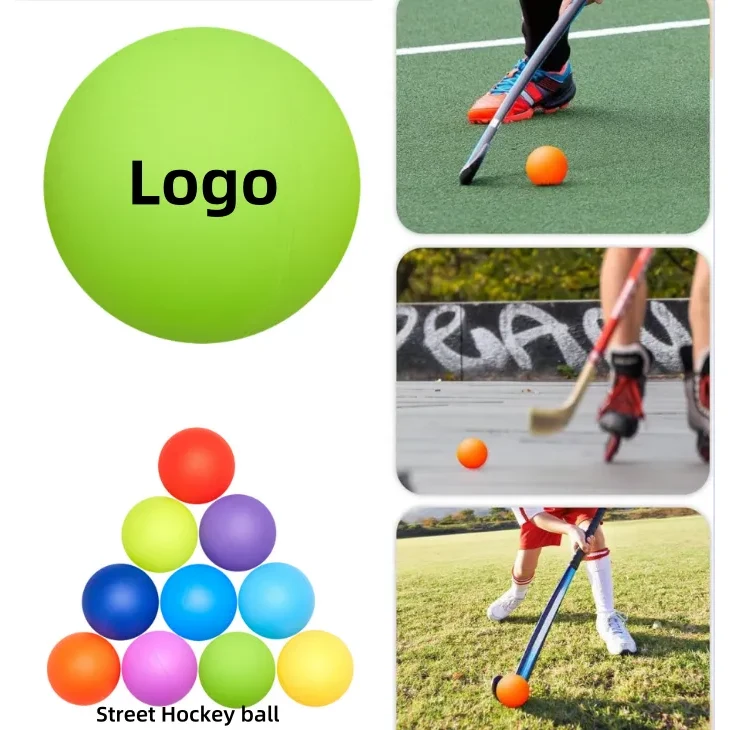 2.5'' Silicone Street Hockey Ball 1