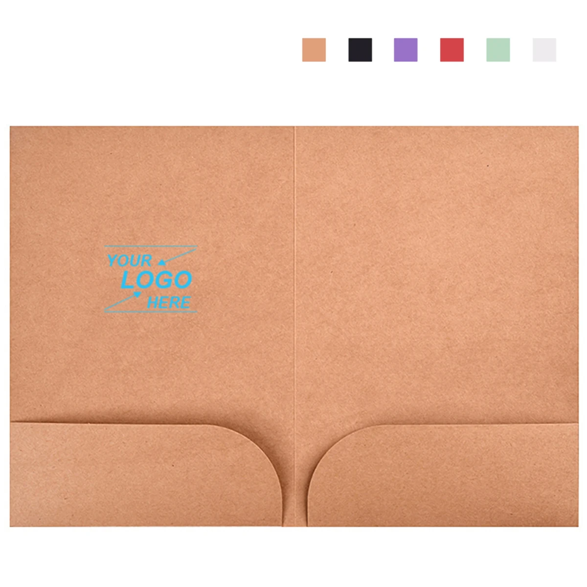 A4 Kraft Paper File Folder w/Double Pockets 1