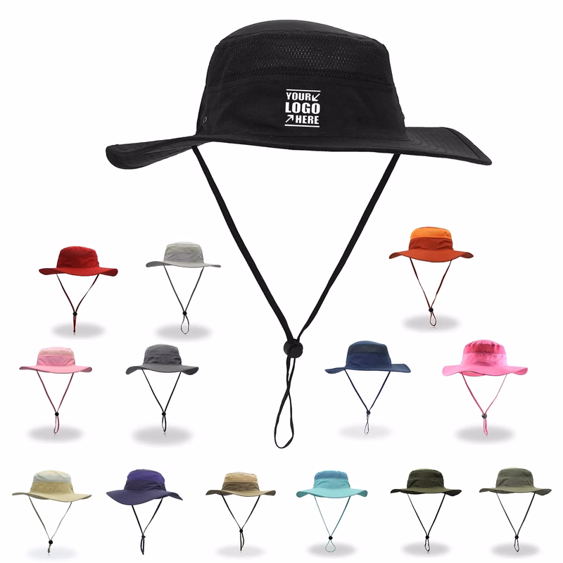 Wide Brim Outdoor Sun Bucket Hat MOQ 50