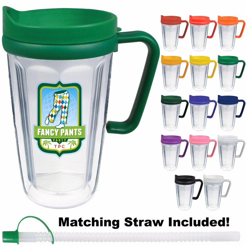 16oz Thermal Dual Walled Travel Mug - Custom Decal