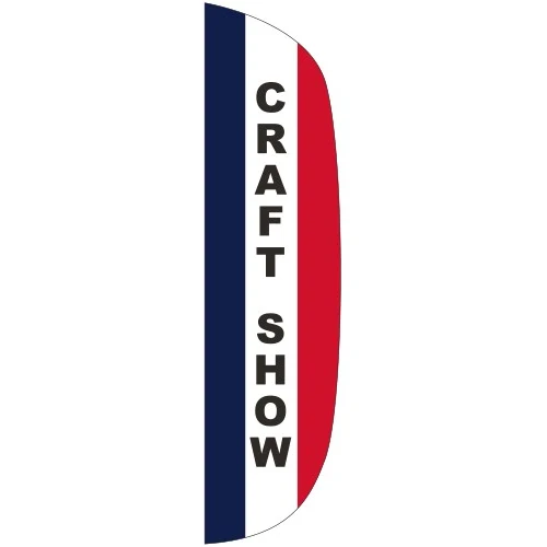 "Craft Show" 3' x 15' Message Flutter Flag 1