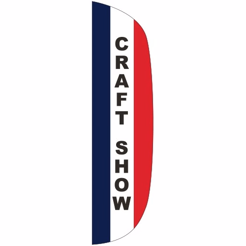 "CRAFT SHOW" 3' x 12' Message Flutter Flag