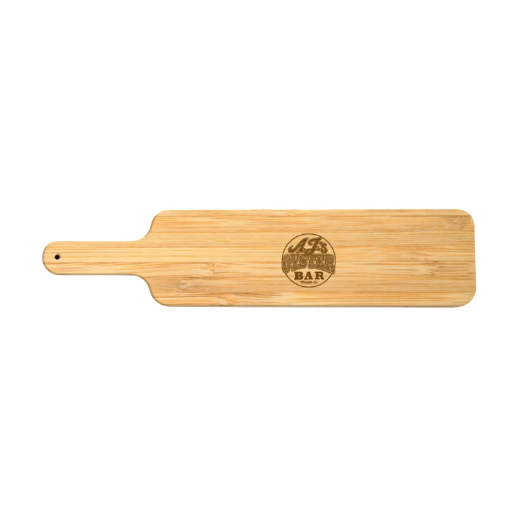 20" Rectangle Paddle Bamboo Cutting Board 1