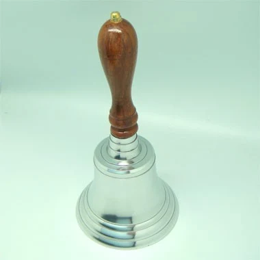 Silver Bell with Wood Handle 1