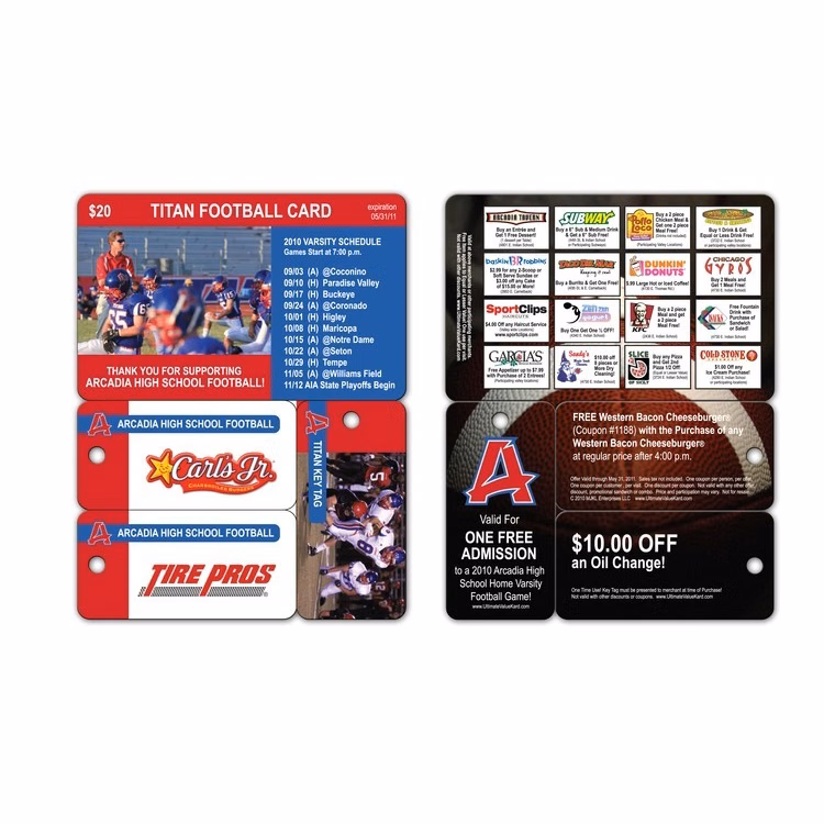 Key Tag 3 Up and 1 Card Combo
