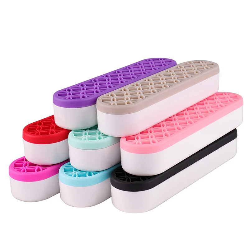 Desktop Silicone Lipstick Storage Cosmetic Display Holder 1