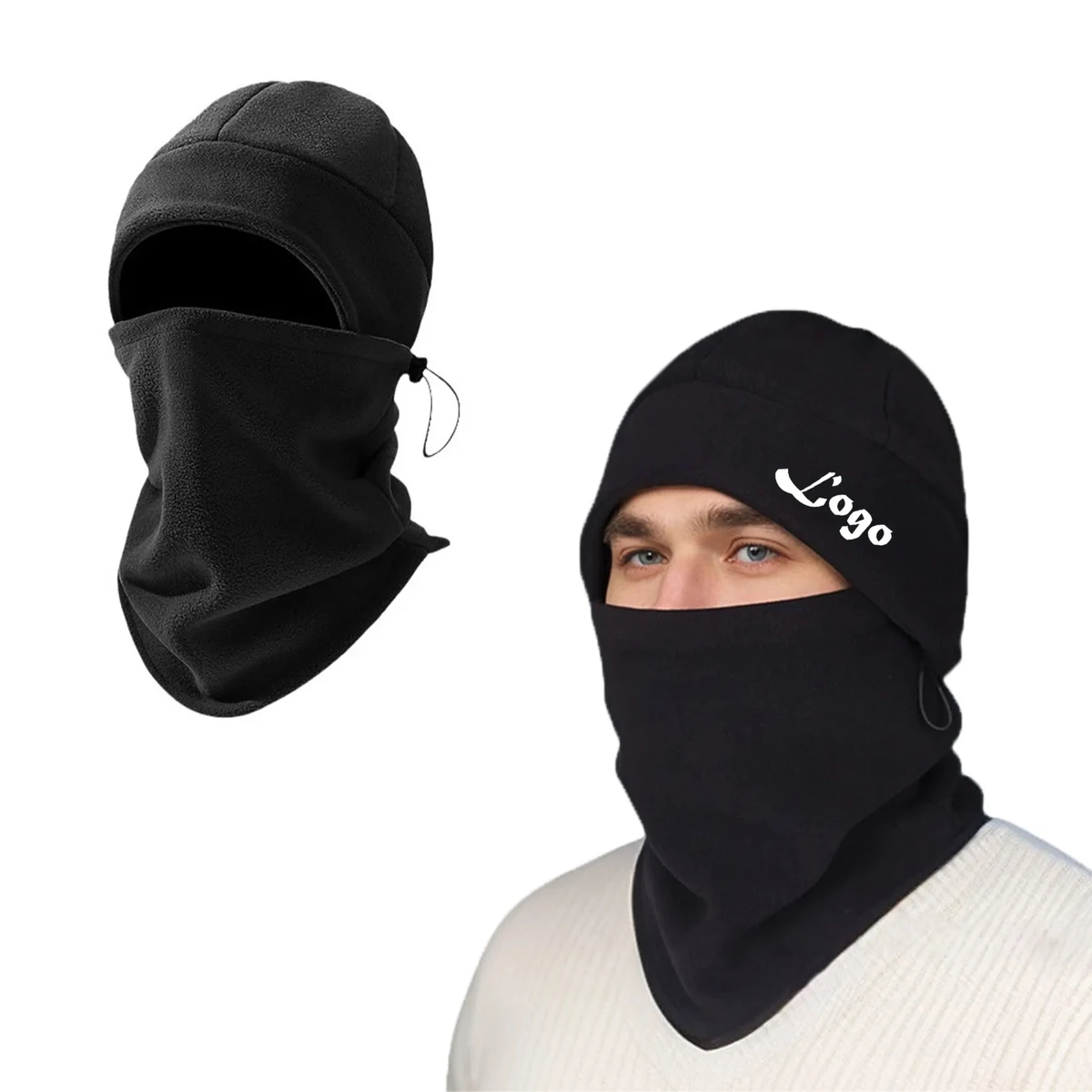 2 in 1 Warm Beanie Knit Hat And Scarf Set Winter Outdoor 1