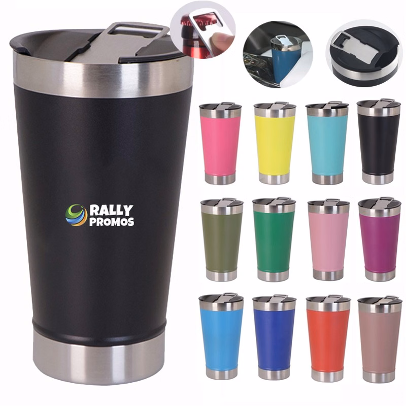 16oz Stainless Steel Insulated Tumbler with Bottle Opener