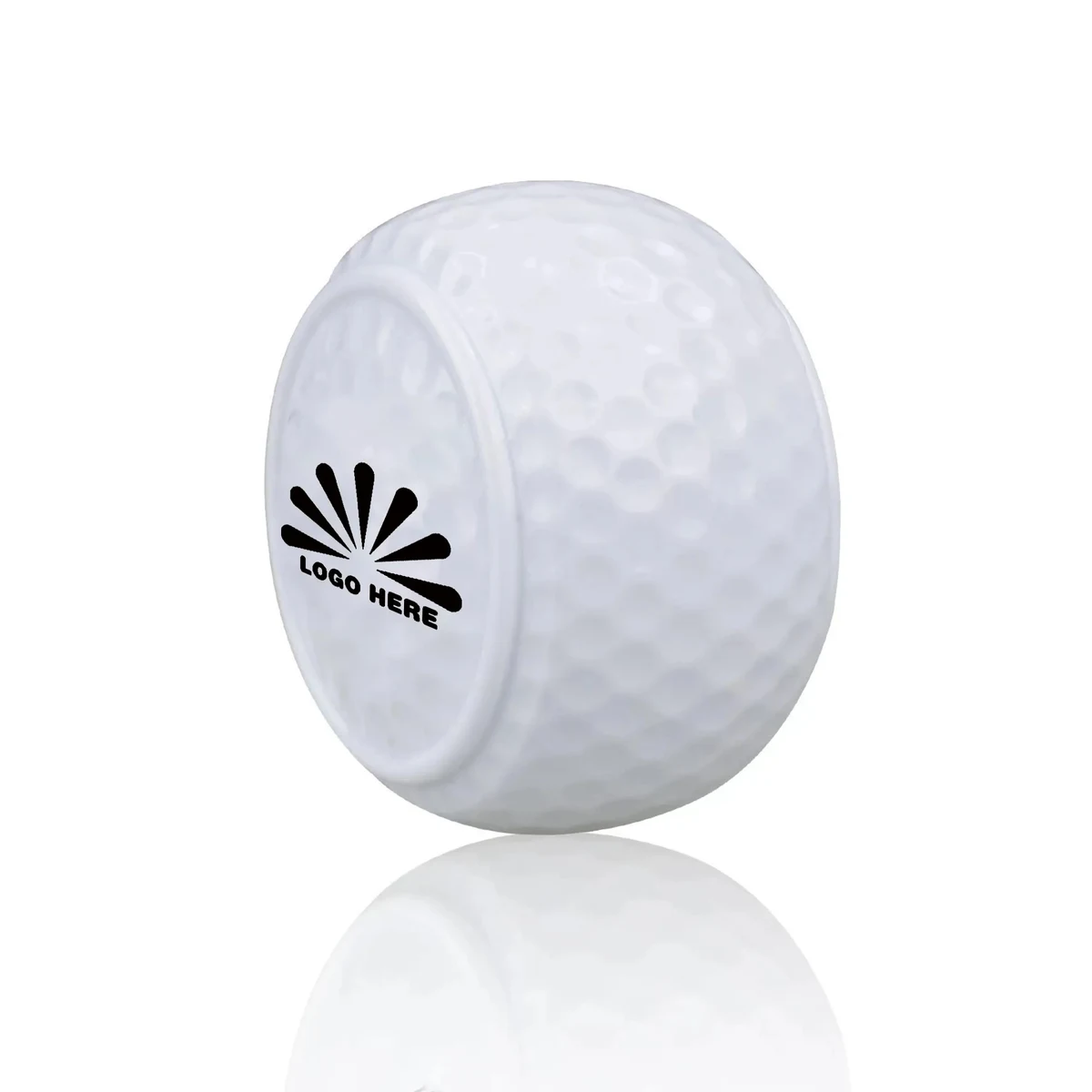 Golf Practice Ball Flat Customizable Logo 1