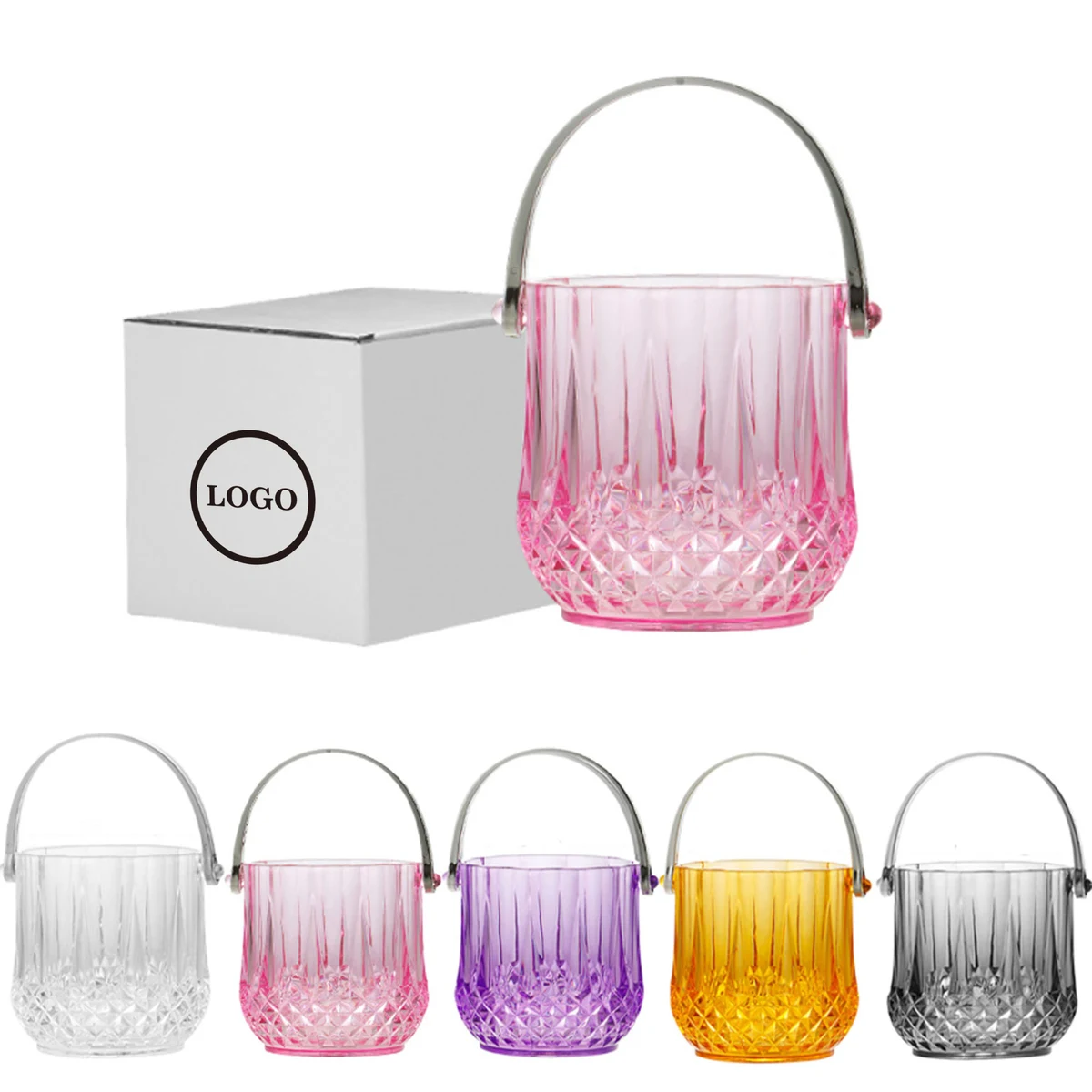 Stylish 40oz Plastic Ice Bucket for Outdoor Events 1