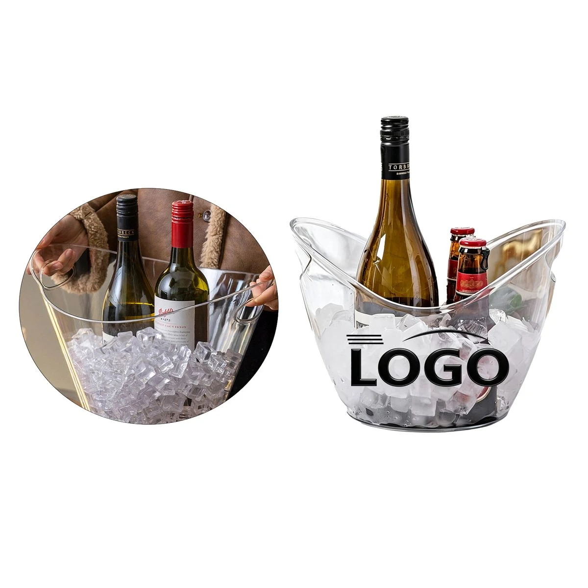 135 OZ Promotional Beer Ice Bucket with Custom Print 1