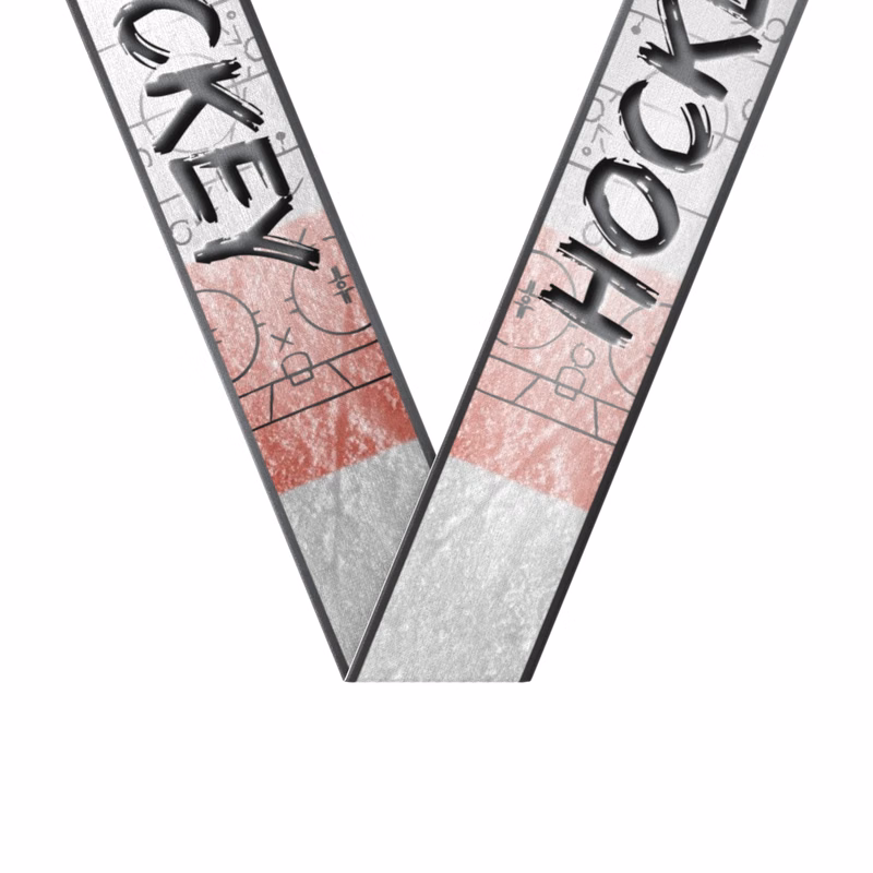 1-1/2" x 34" Sublimated Hockey Sewn Through Neckband