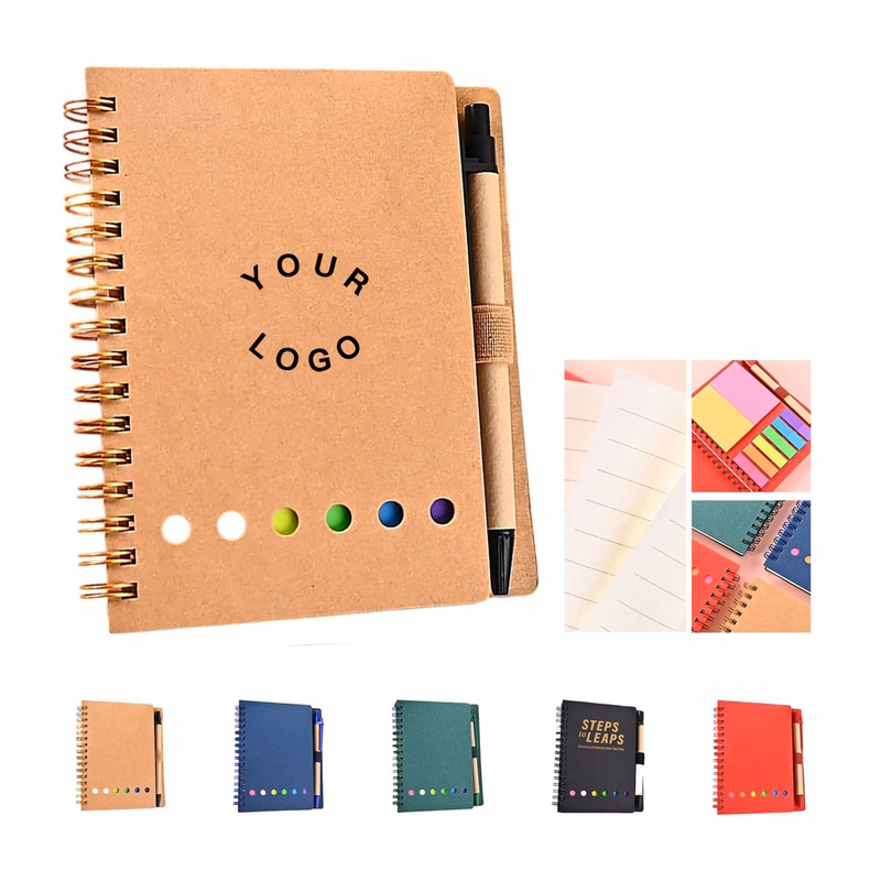 Compact Paper Spiral Notepad with 6 Inch Lined Pages