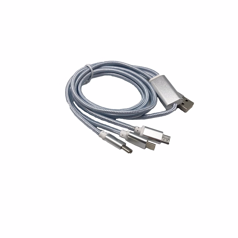 4in1 Micro/Type C toType C/Lightning Charging Braided Cable