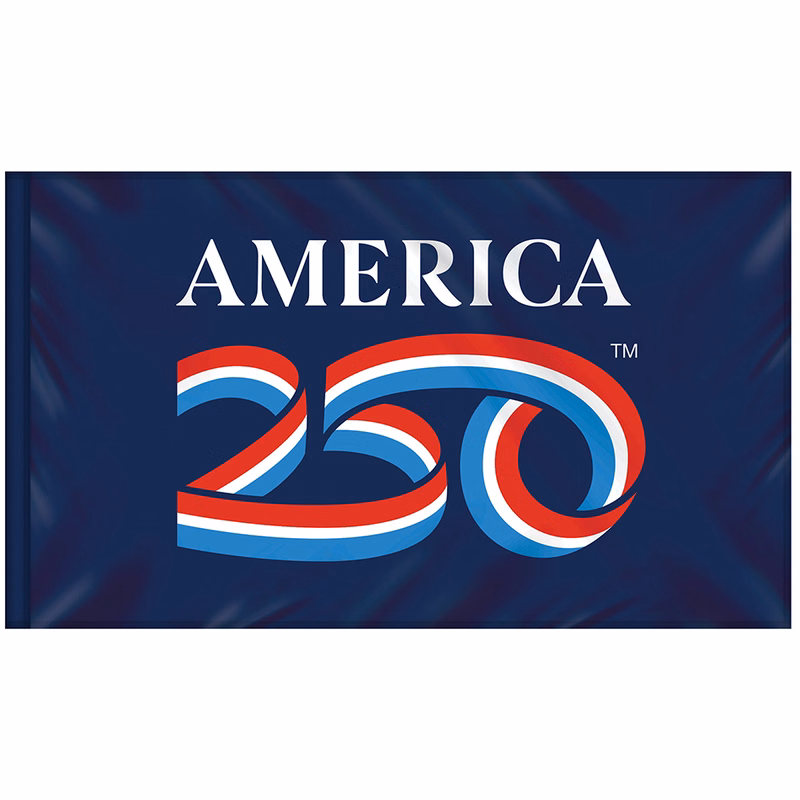 3' X 5' AMERICA 250TH INDOOR NYLON FLAG