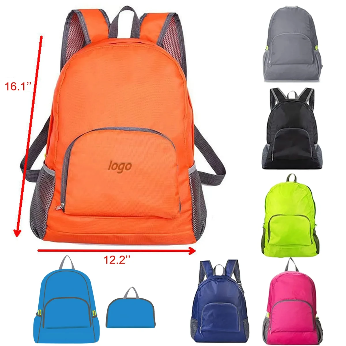 Oxford cloth folding backpack 1