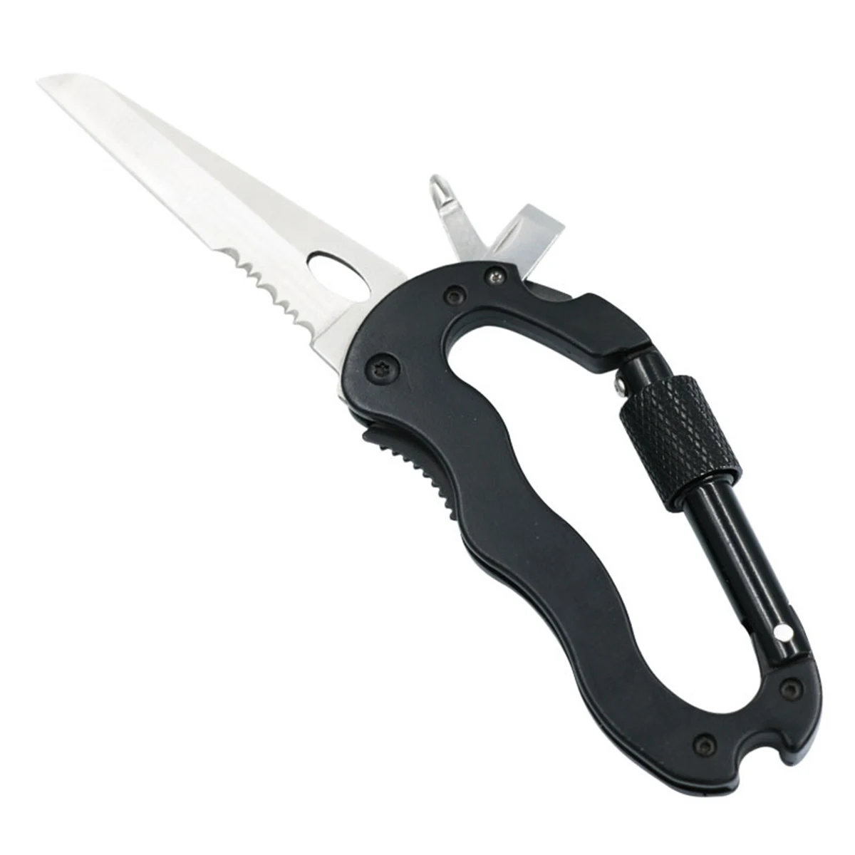 Multi-Tool Carabiner With Knife 1