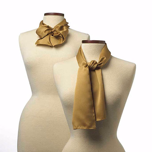 Vegas Gold Polyester Satin Scarf - 8"x45"