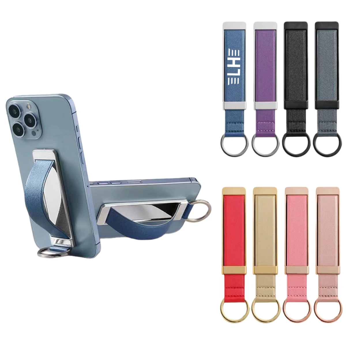 Leather Finger Grip Phone Holder 1