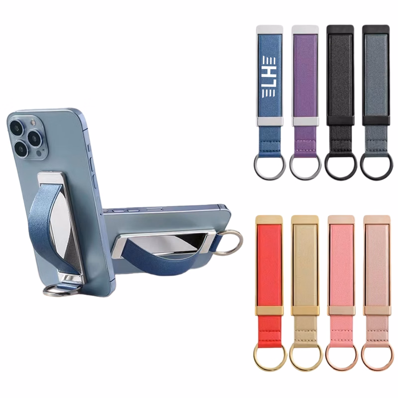 Leather Finger Grip Phone Holder