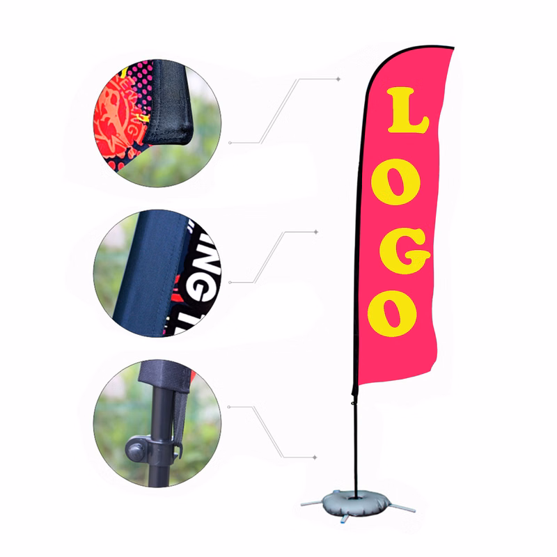MOQ 5 Customized Feather Flags