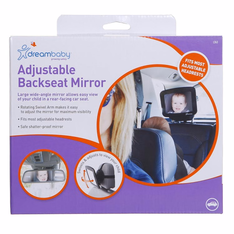 Adjustable Backseat Mirrors - 9.5" x 8"