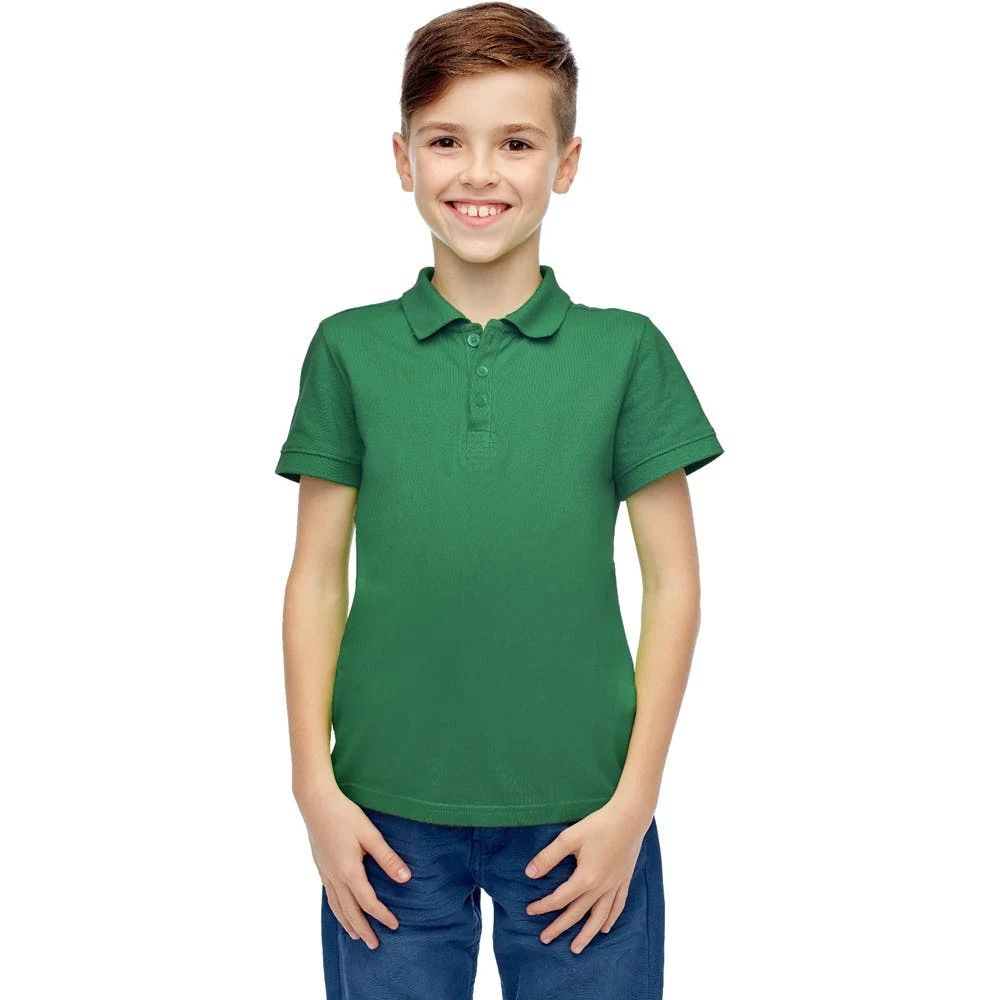 Toddlers Uniform Polo Shirts - Green Short Sleeve Size 2T - 4T 1