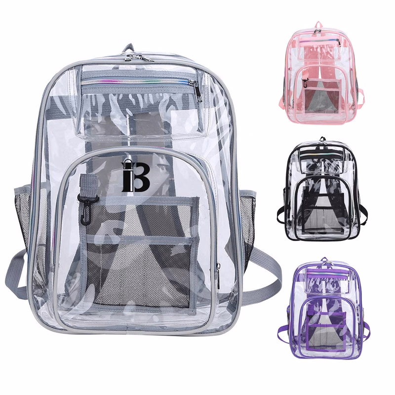 Large Multi-Function PVC Clear Backpack