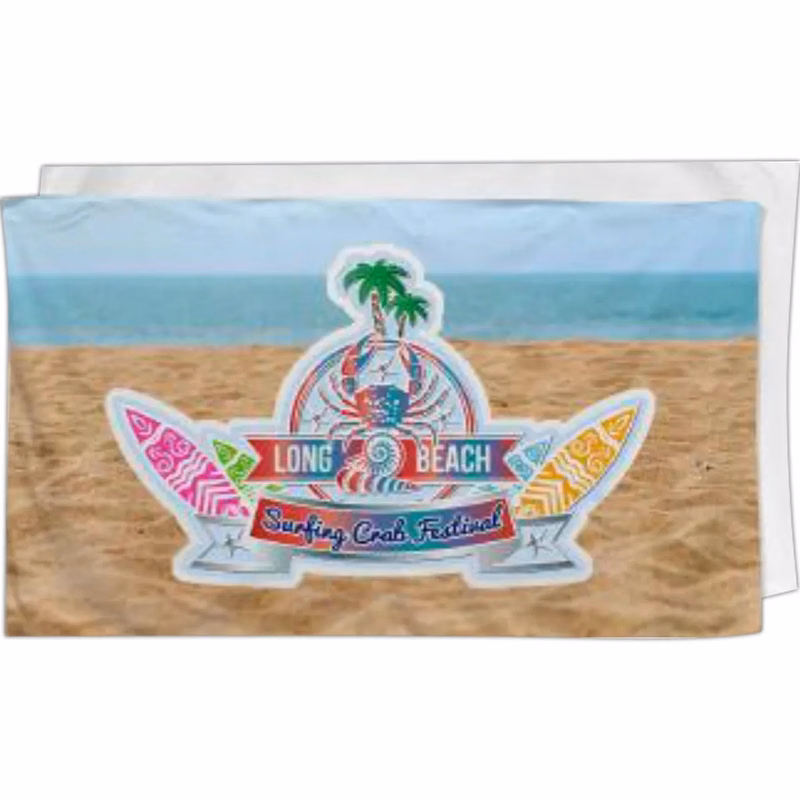 Sublimated Velour Towel, 35x60