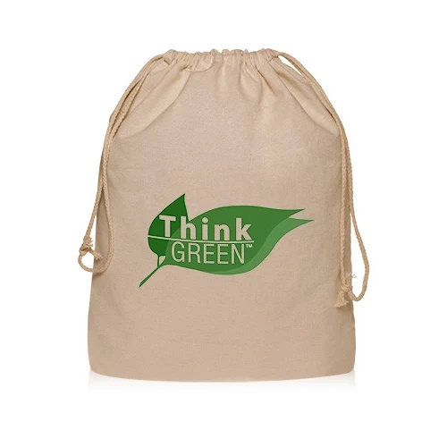 Cotton Drawstring Bag - 13" W x 16" H 1
